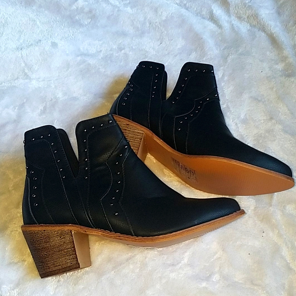 Black studded Booties